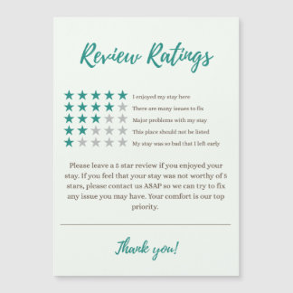 Airbnb-klassificeringar 5 stjärnor Magnetic Guest