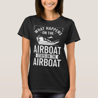 Airboat Fanboat Rc Hydroplane Racing Swamp Boat Ri T Shirt
