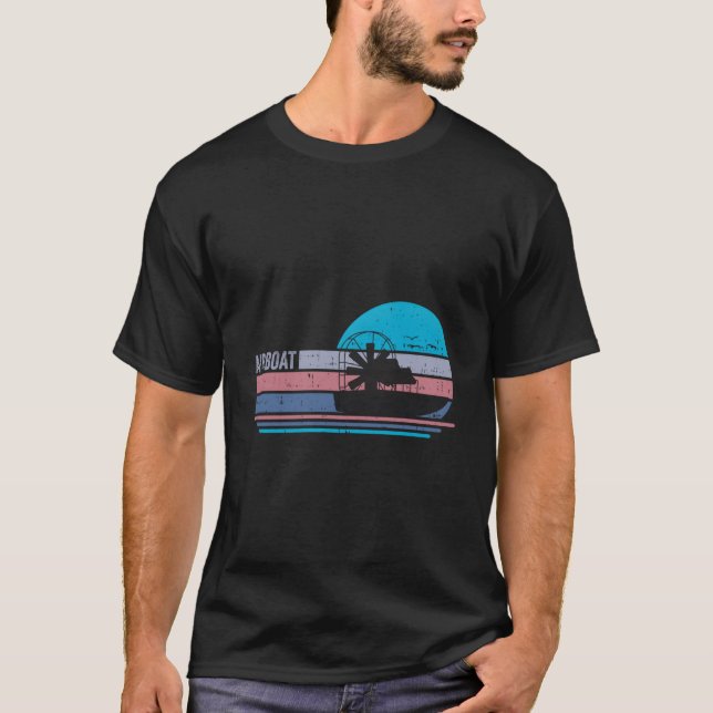 Airboat Florida Everglades T Shirt (Framsida)