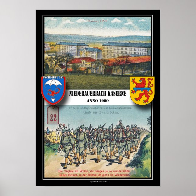 Airborne Barracks Niederauerbach Poster (Framsidan)