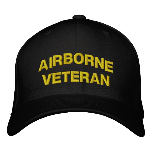 AIRBORNE VETERAN BRODERAD KEPS (Framsida)