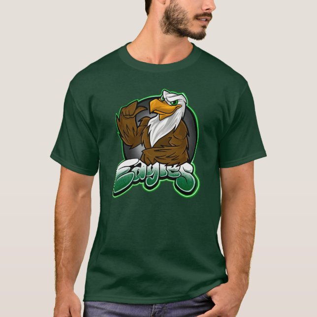 Airbrush eagles T-Shirt (Framsida)