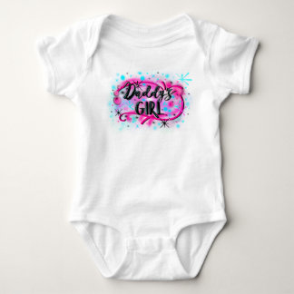 airbrush pappor girl baby shirt rosa t