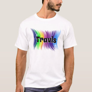 Airbrush Rainbow namn design T-Shirt
