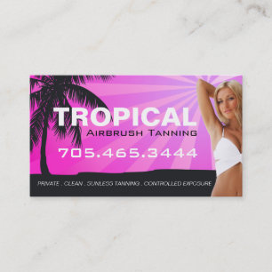 Airbrush som garvar salongvisitkorten visitkort