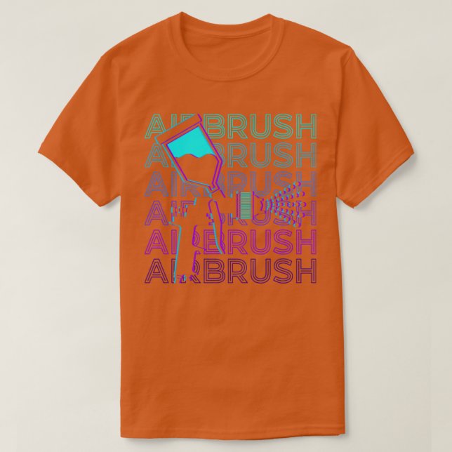 Airbrush Spray Paint Retro Airbrush Gift T Shirt (Design framsida)