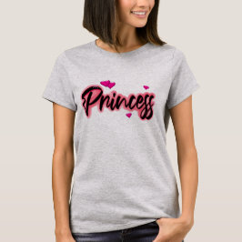 Airbrush Styled Rosa och svart Princess T-shirt