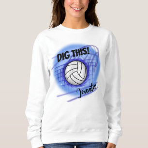 Airbrush Volleyball personalizedT-Shirt T Shirt
