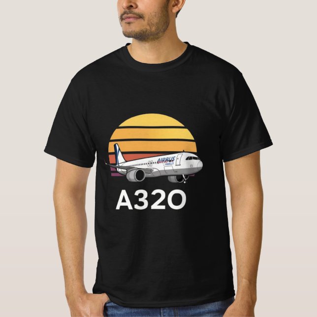 Airbus A320-familjen T Shirt (Framsida)