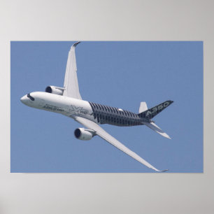 Airbus A350 under flygning Poster
