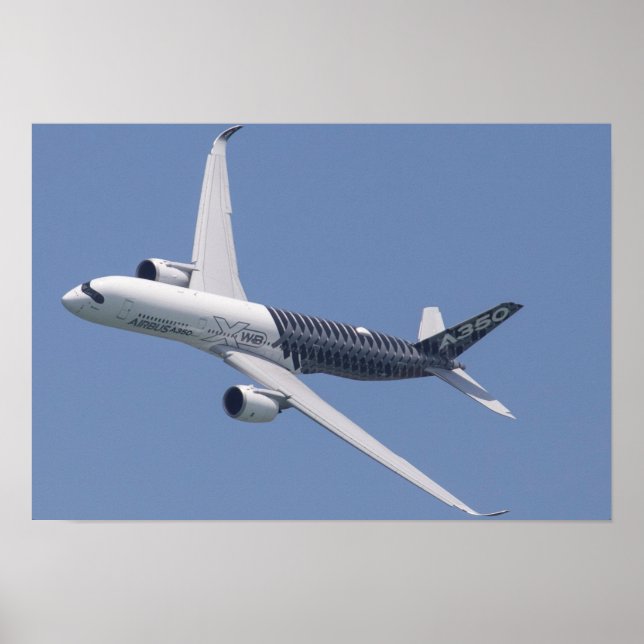 Airbus A350 under flygning Poster (Framsidan)