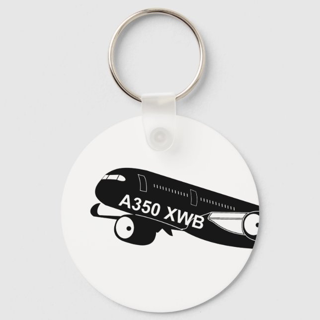 Airbus A350-XWB Keychain by HajiBoris Nyckelring (Framsida)