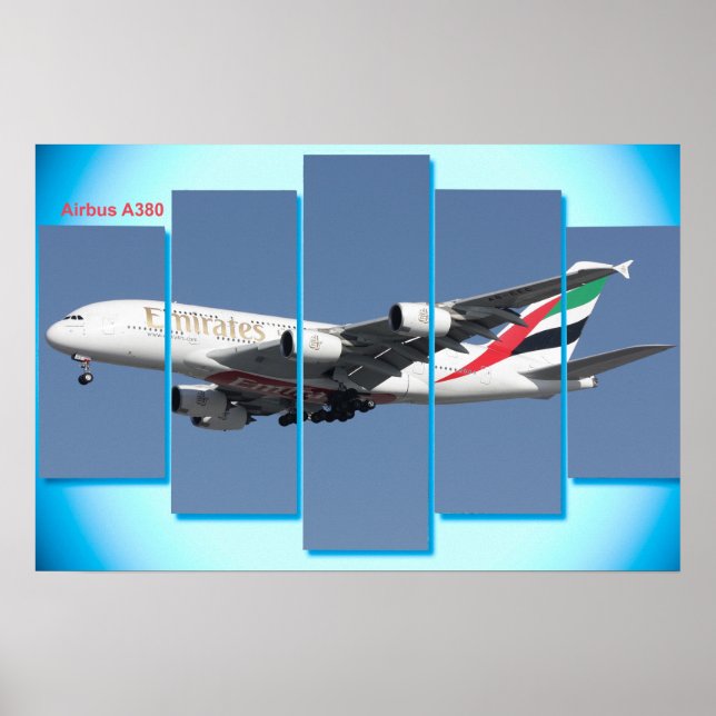 Airbus A380 för poster (Framsidan)