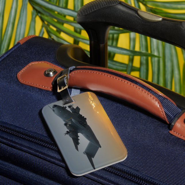 Airbus A400M vid solnedgång Bagagebricka (Framsida Insitu 1)