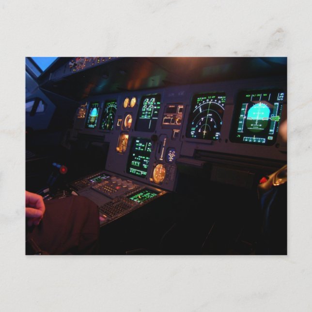 Airbus Cockpit Vykort (Framsida)