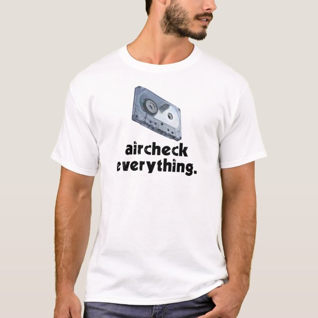 Aircheck allt (svarten) t-shirt (Framsida)