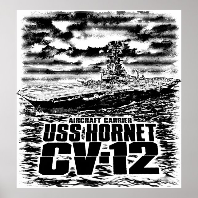 Aircraft carrier Hornet Poster (Framsidan)