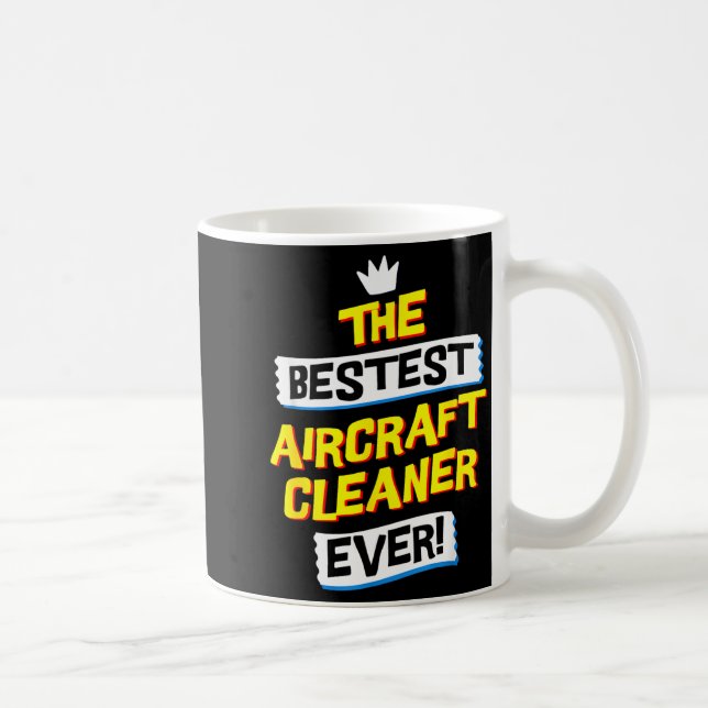 Aircraft Cleaner, Funny Job Occupation  Kaffemugg (Höger)
