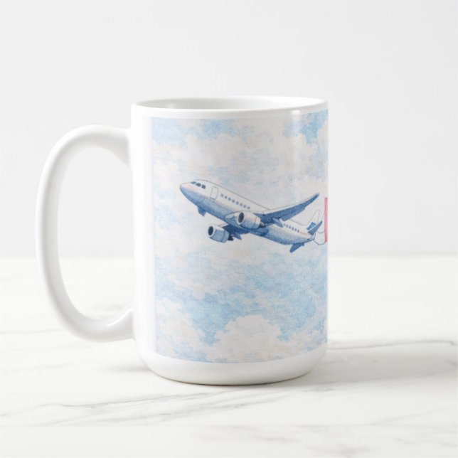 Aircraft flying Mug for Thank you Pilot Kaffemugg (Vänster)