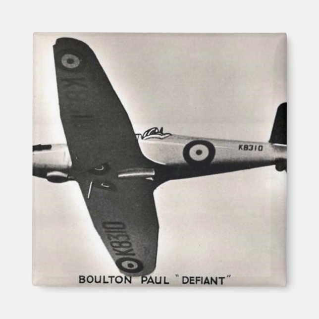 Aircraft Magnet - Boulton Paul Defiant (Framsidan)