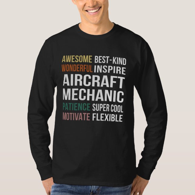 Aircraft Mechanic  Appreciation T Shirt (Framsida)
