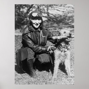 Airedale and Aviatrix, tidigt 1920-talet Poster