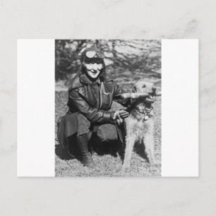 Airedale and Aviatrix, tidigt 1920-talet Vykort