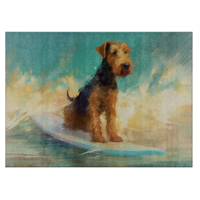Airedale Beach Surfing målning (Framsidan)