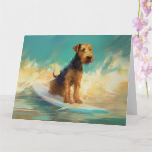 Airedale Beach Surfing målning Kort