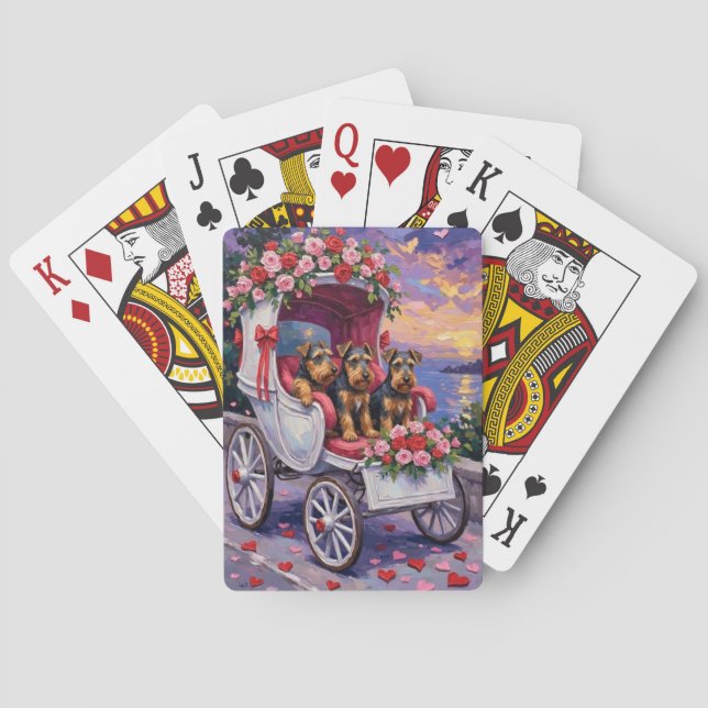 Airedale Dog Valentine's Day  Casinokort (Baksidan)