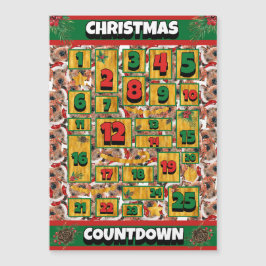 Airedale Hund Coundown jul Advent Calendar