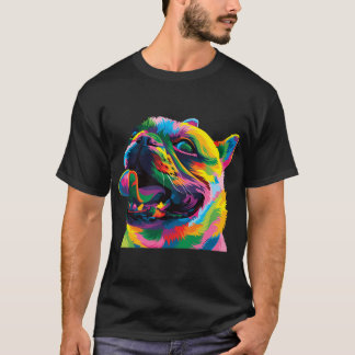 Airedale hund distressed solnedgång retro hund ans t shirt