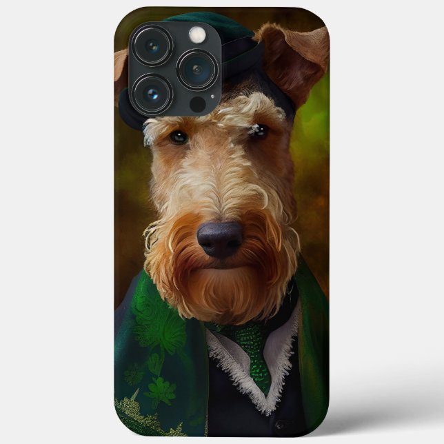 airedale hund in St. Patrick's Day (Baksida)