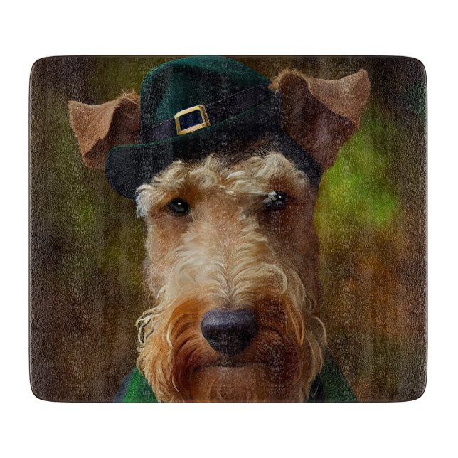 airedale hund in St. Patrick's Day (Framsidan)