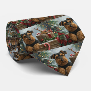 Airedale Hund julfest Slips