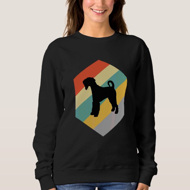 Airedale Hund Vintage Design T Shirt (Framsida)