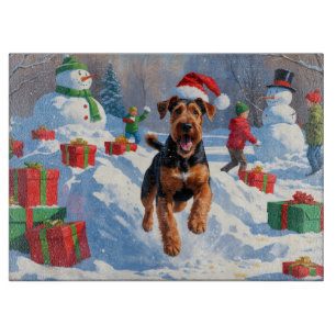 Airedale jul festiva snöscen