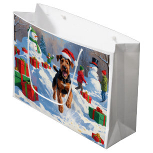 Airedale jul festiva snöscen