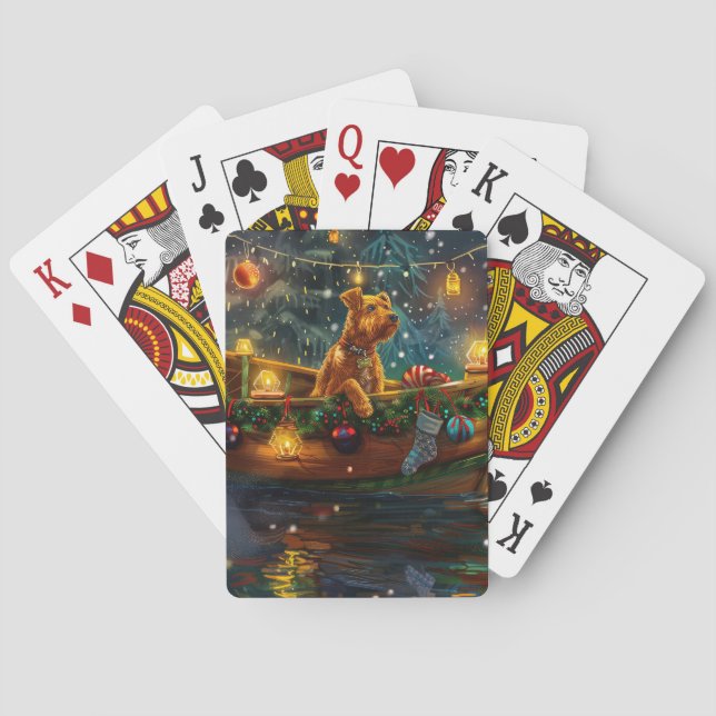Airedale Julfirande resa Casinokort (Baksidan)