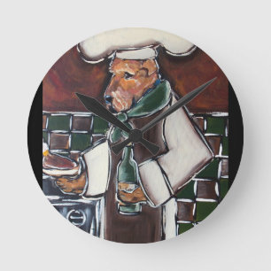 Airedale-kock Rund Klocka