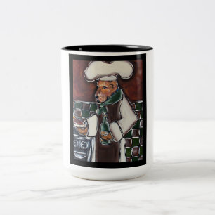 Airedale-kock Två-Tonad Mugg