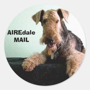 AIREdale MAIL Runt Klistermärke