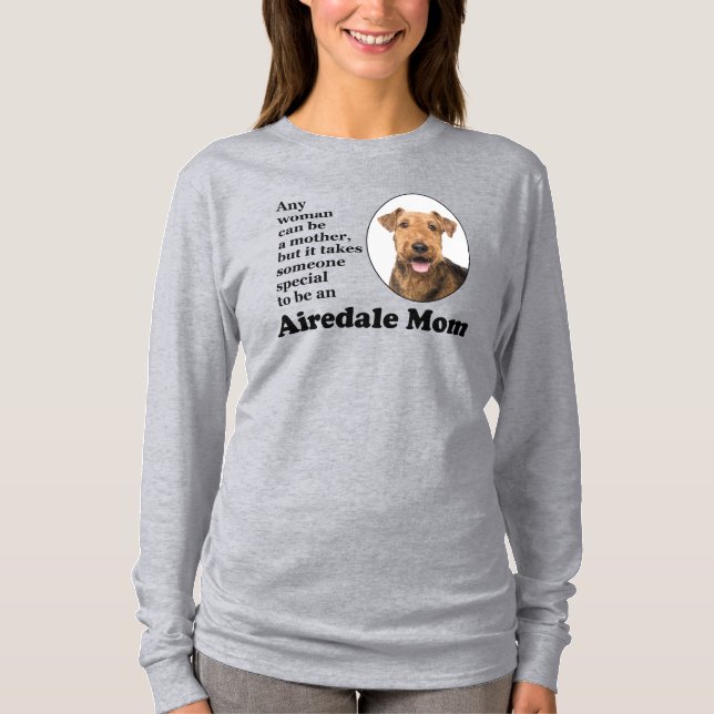 Airedale Mamma T-Shirt (Framsida)