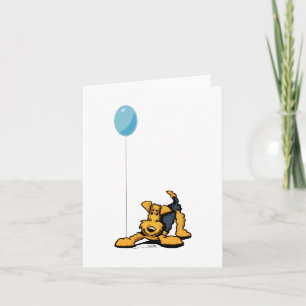 Airedale på lek kort