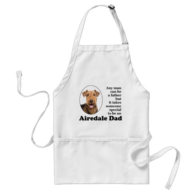 Airedale Pappa Apron Förkläde (Framsidan)