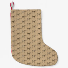 Airedale Sketch Custom Christmas Stocking