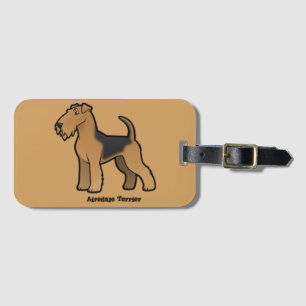 airedale skräcker bagagebricka