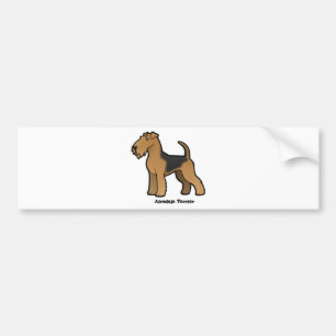 airedale skräcker bildekal
