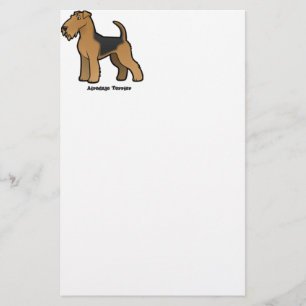 airedale skräcker brevpapper