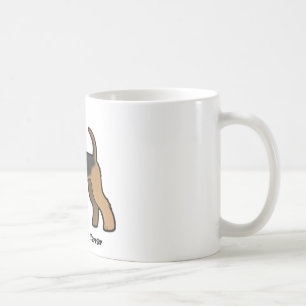 airedale skräcker kaffemugg